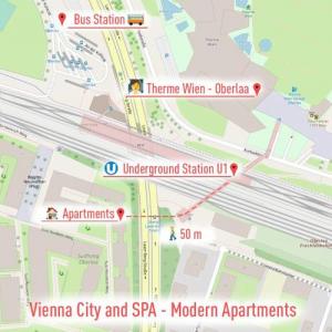 Vienna City and SPA - Modern Apartments next to Therme Wien & 15 Minutes to the City Center 